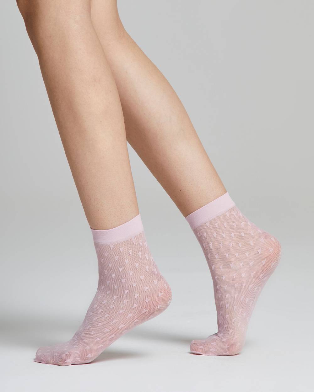 Pompea Calzino velato Fiordaliso con effetto micro tulle