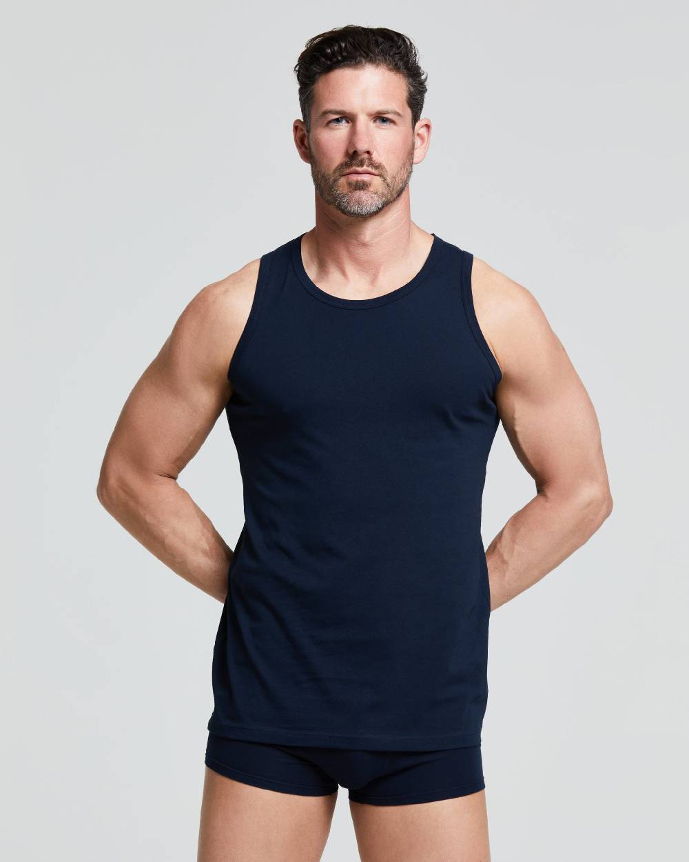 Pompea Canotta a spalla grande in cotone organico Cotton Planet vestibilità comfort