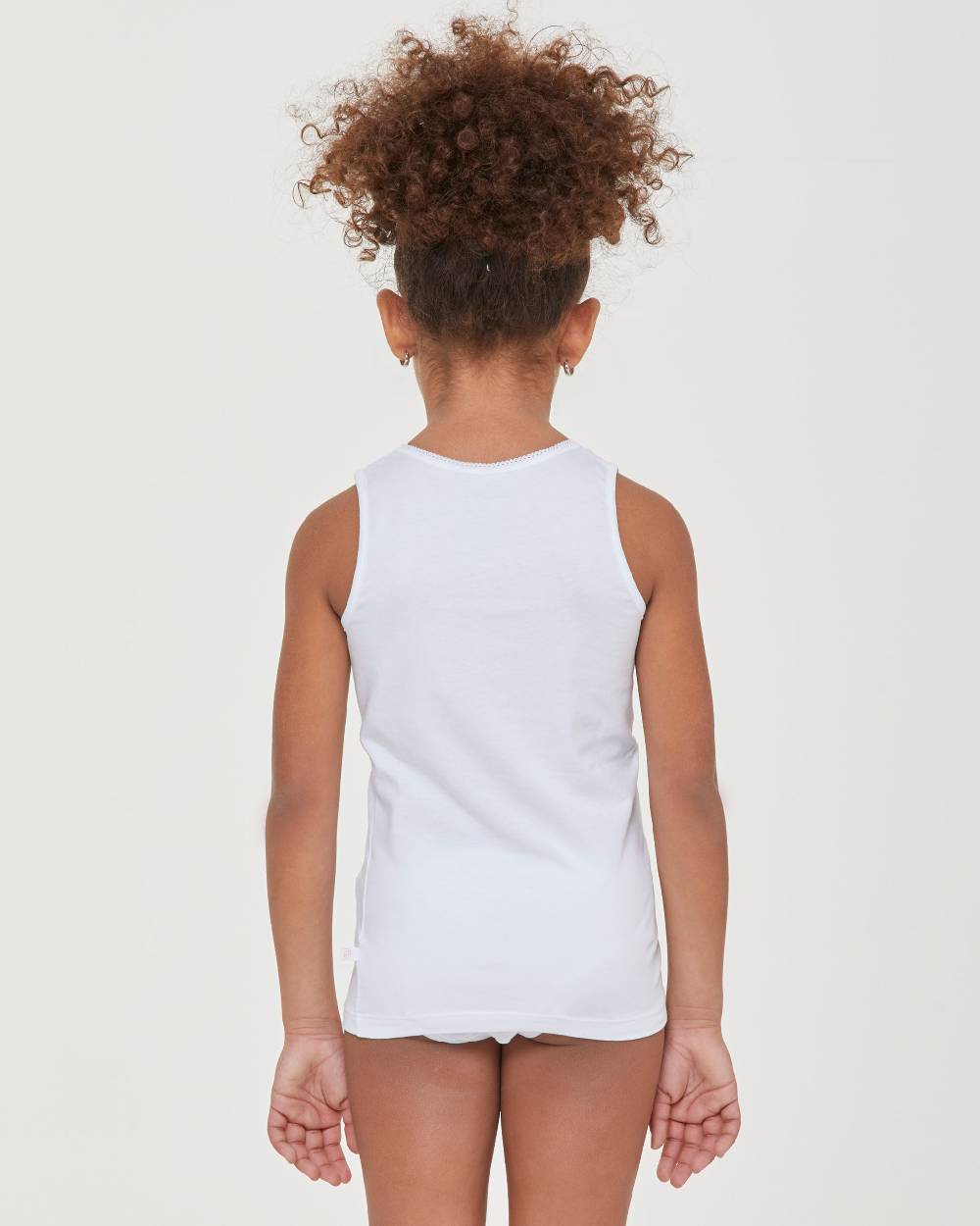 Pompea Canotta Girocollo A Spalla Larga Bimba In Cotone Organico