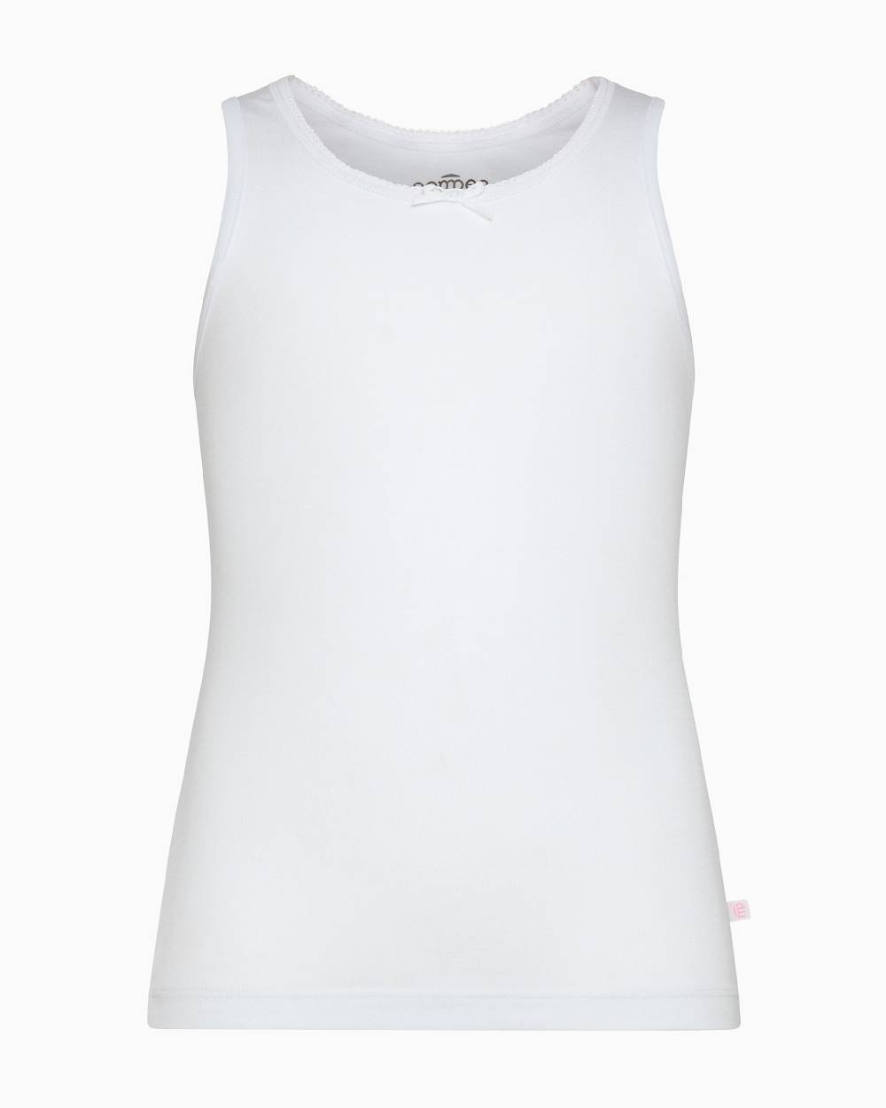 Pompea Canotta Girocollo A Spalla Larga Bimba In Cotone Organico