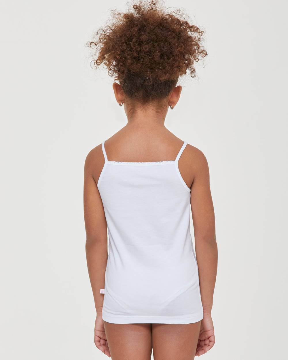 Pompea Canotta Girocollo A Spalla Stretta Bimba In Cotone Organico