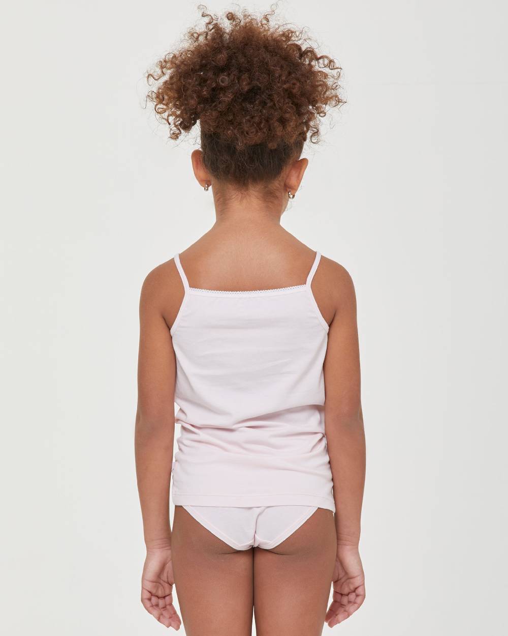 Pompea Canotta Girocollo A Spalla Stretta Bimba In Cotone Organico