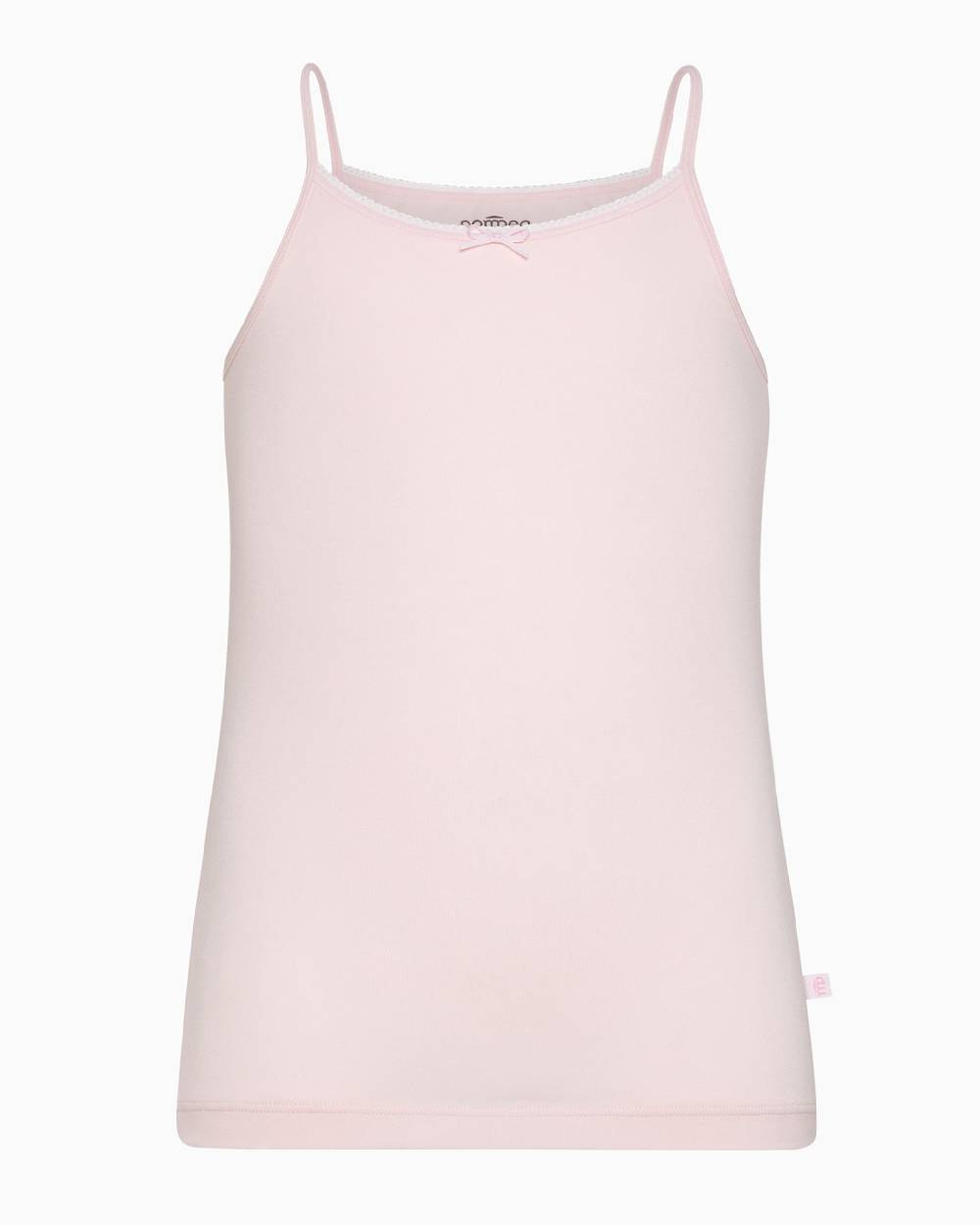 Pompea Canotta Girocollo A Spalla Stretta Bimba In Cotone Organico