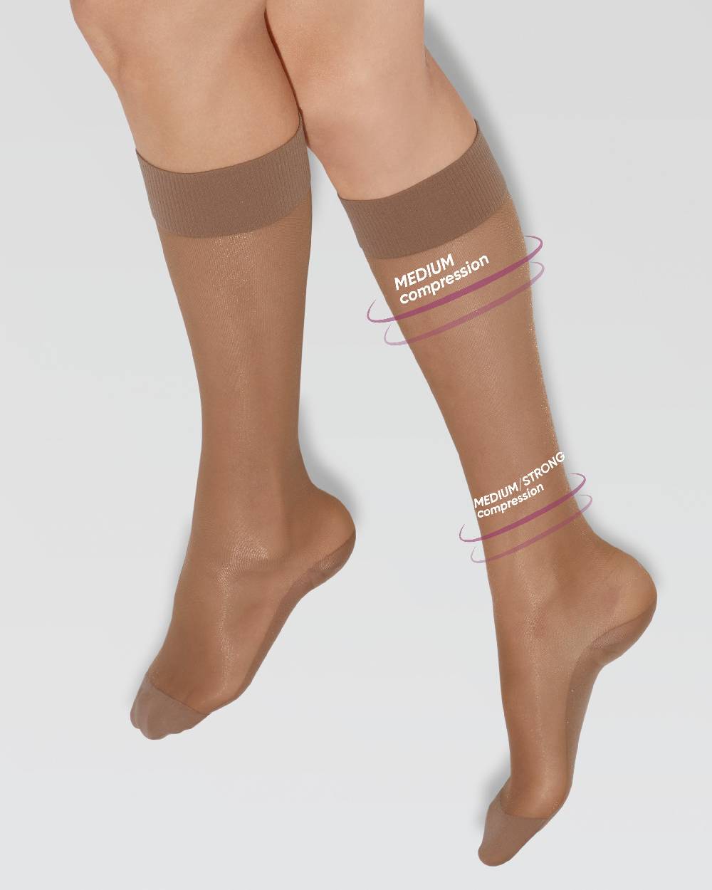 Pompea Gambaletto 70 denari contenitivo con compressione graduata media