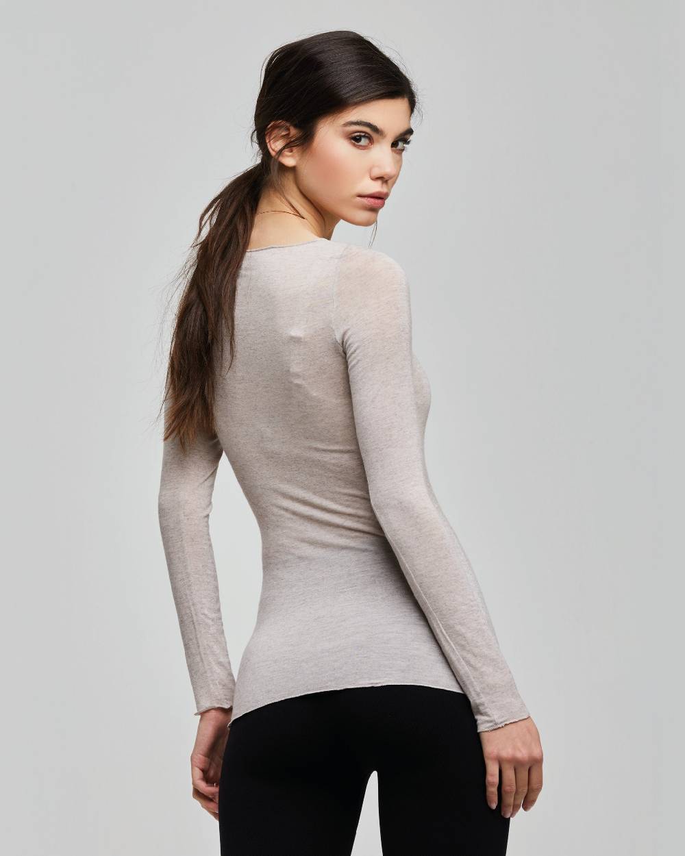 Pompea Maglia Con Scollo A Barchetta In Modal Cashmere