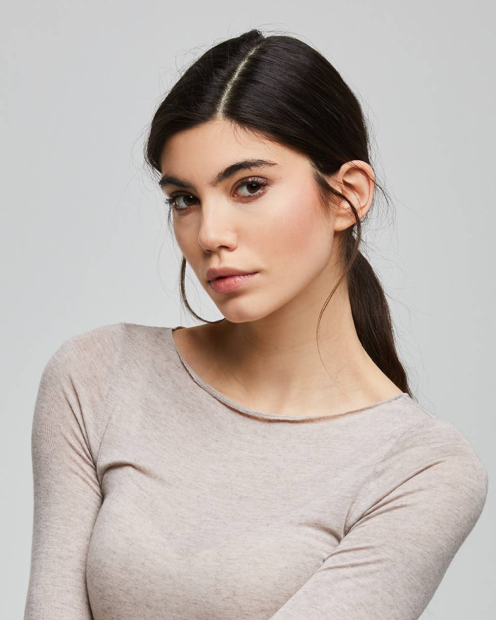 Pompea Maglia Con Scollo A Barchetta In Modal Cashmere