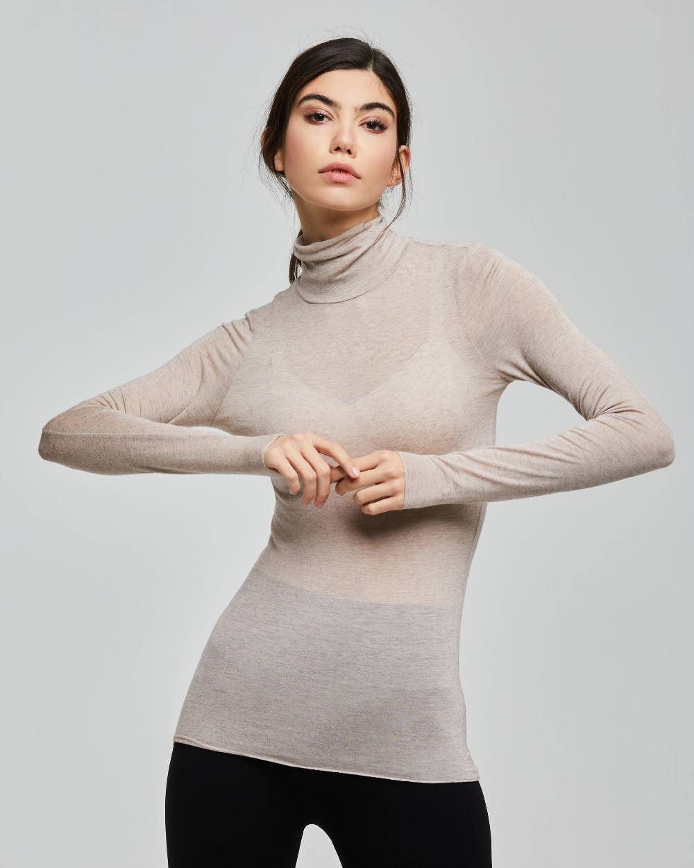 Pompea Maglia Con Scollo A Barchetta In Modal Cashmere