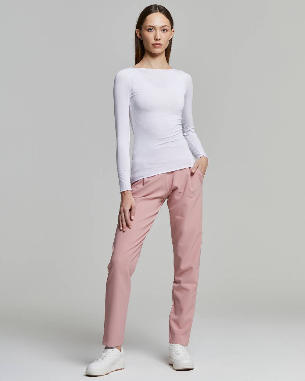 Pompea Maglia Con Scollo A Barchetta In Modal Cashmere