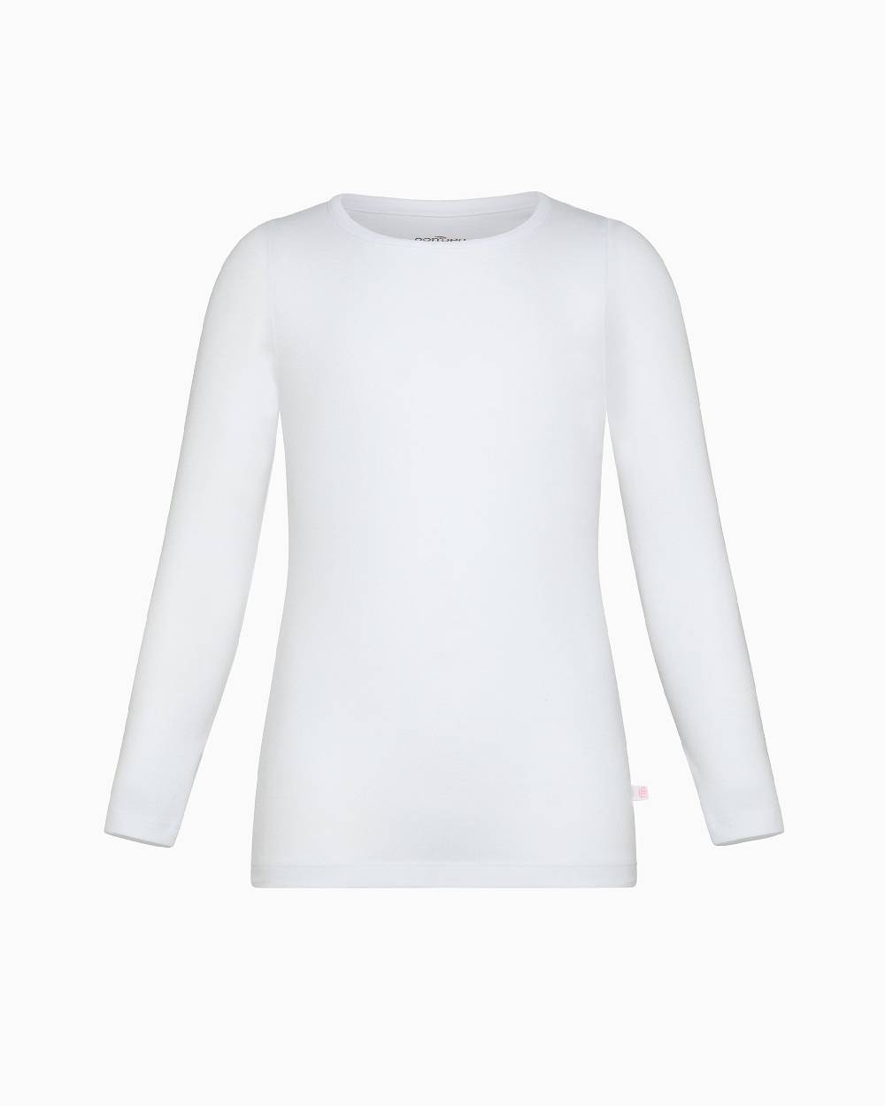 Pompea Maglia Girocollo A Maniche Lunghe Bimba In Caldo Cotone Organico
