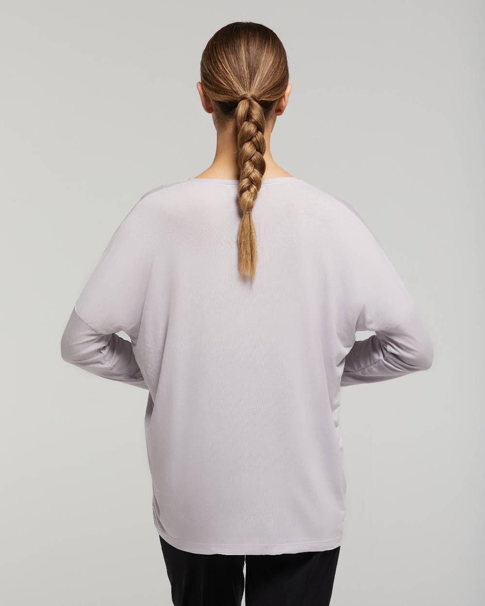 Pompea Maglia Manica Lunga In Viscosa Sostenibile Vestibilità Over