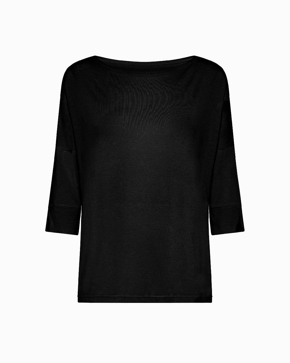 Pompea Maglia Scollo Barchetta In Viscosa Sostenibile Vestibilità Over