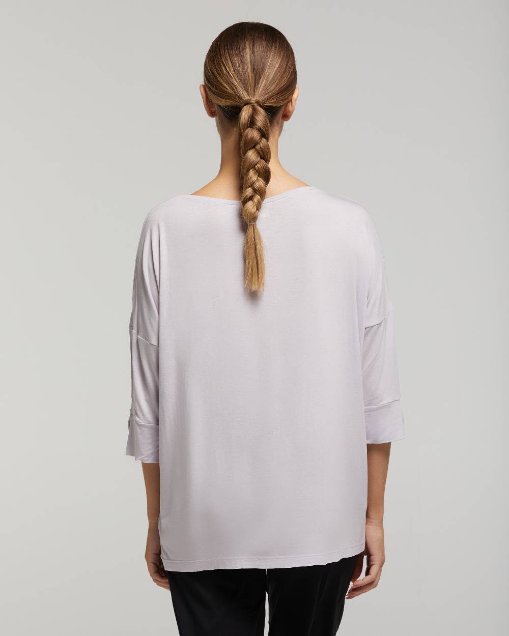 Pompea Maglia Scollo Barchetta In Viscosa Sostenibile Vestibilità Over