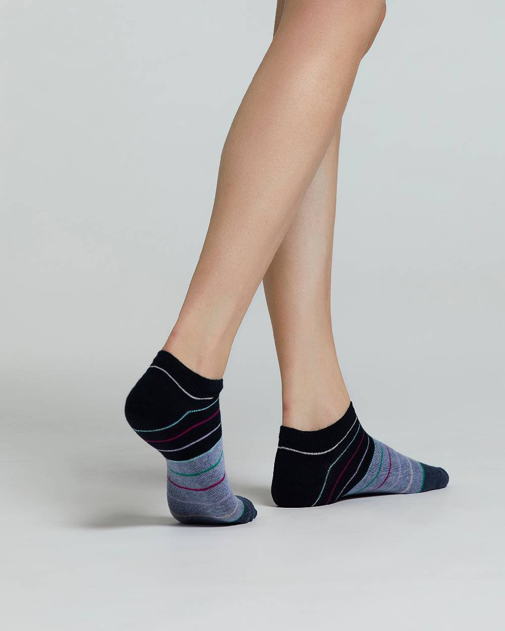 Pompea MINICALZA COTONE DRAGONCELLO FANTASIA A RIGHE