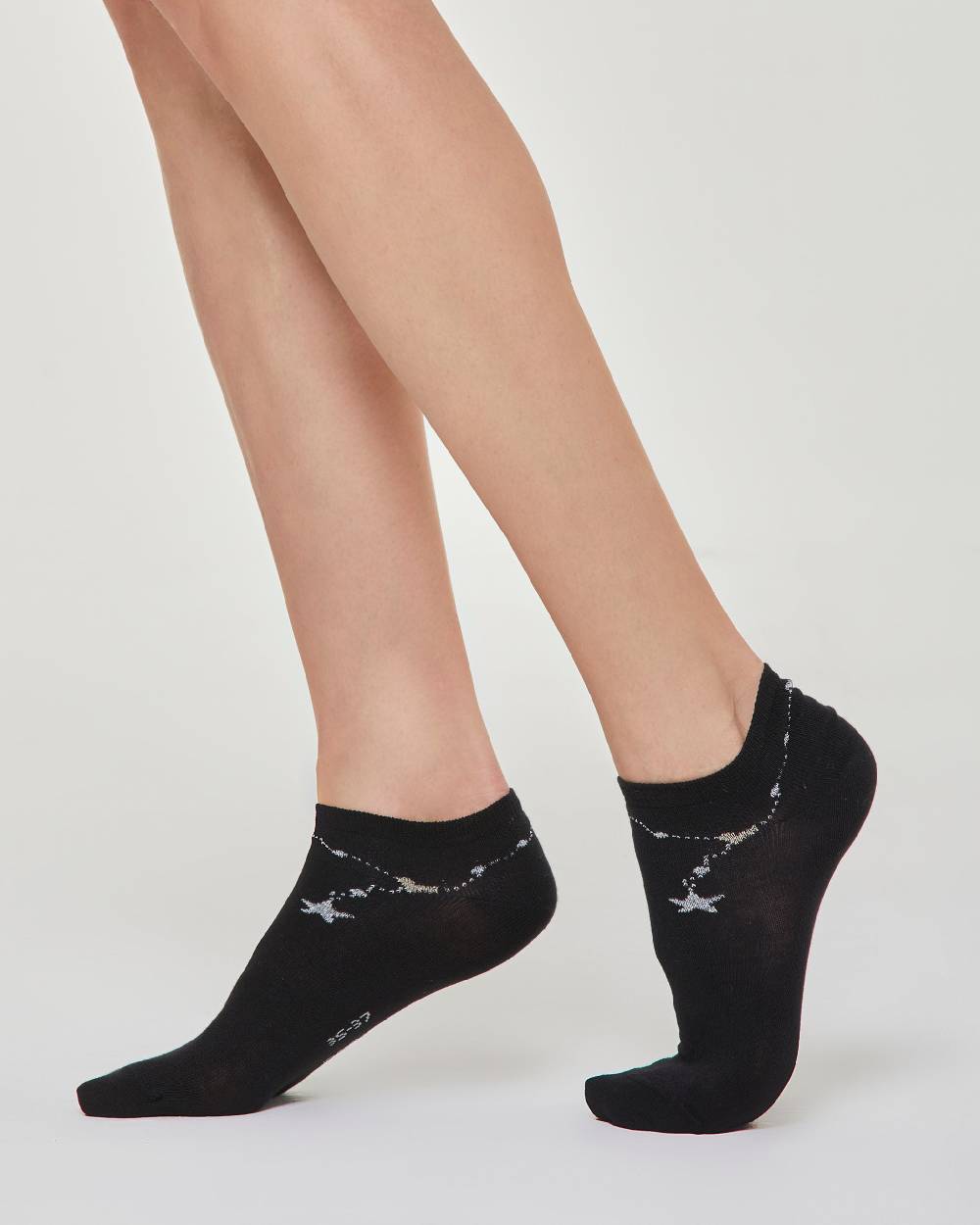 Pompea MINICALZA COTONE LUCE CON DECORAZIONE EFFETTO CAVIGLIERA