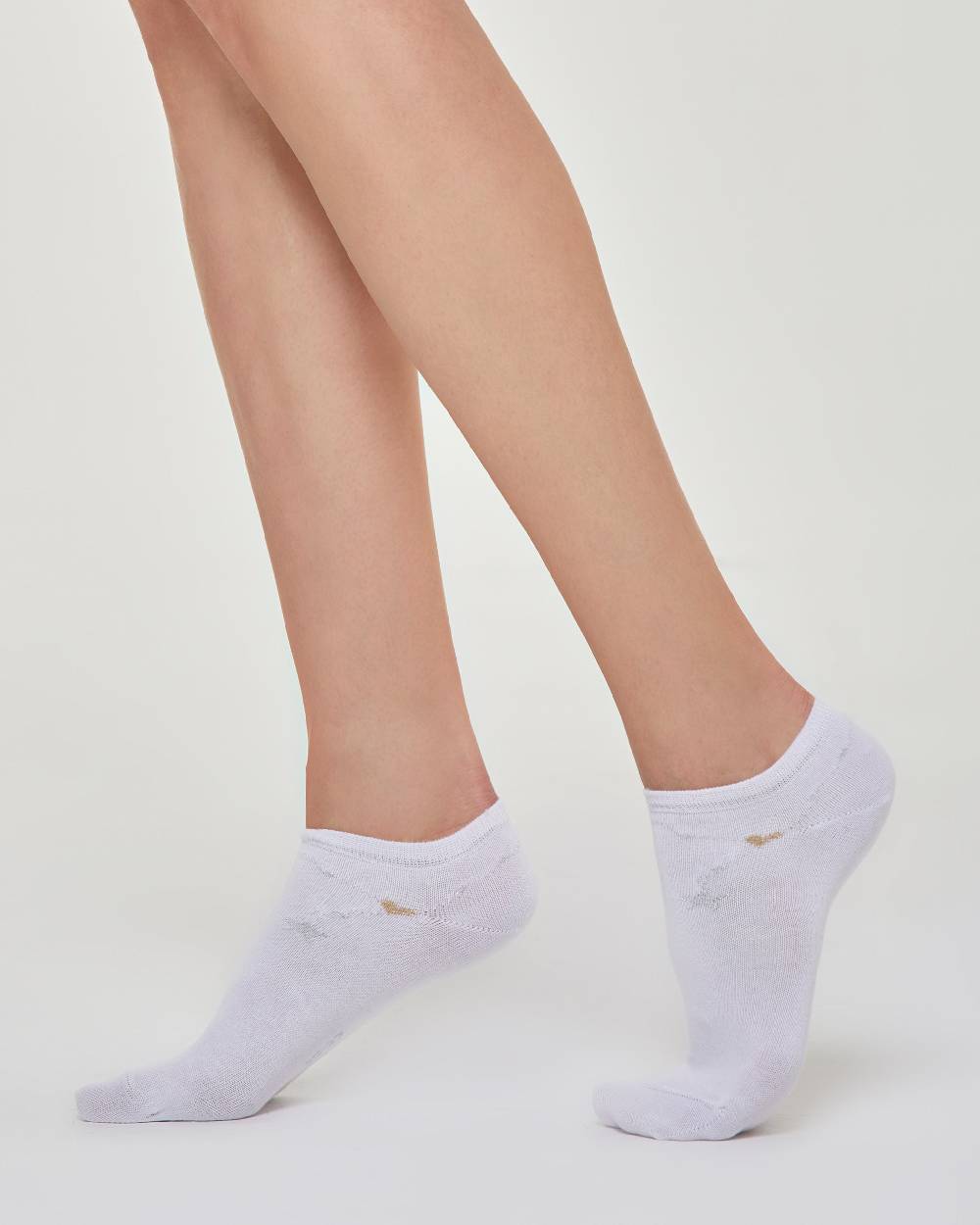 Pompea MINICALZA COTONE LUCE CON DECORAZIONE EFFETTO CAVIGLIERA