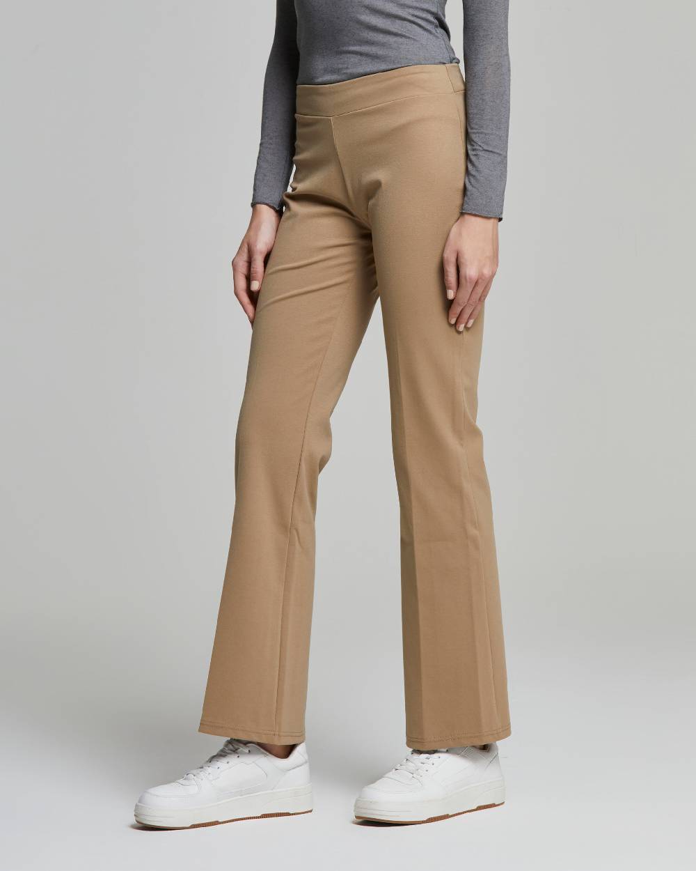 Pompea Pantalone Donna Adele Modello A Trombetta Cotone