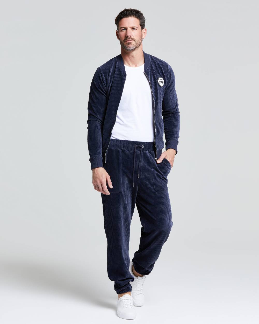 Pompea BOMBER VELLUTO COSTE UOMO