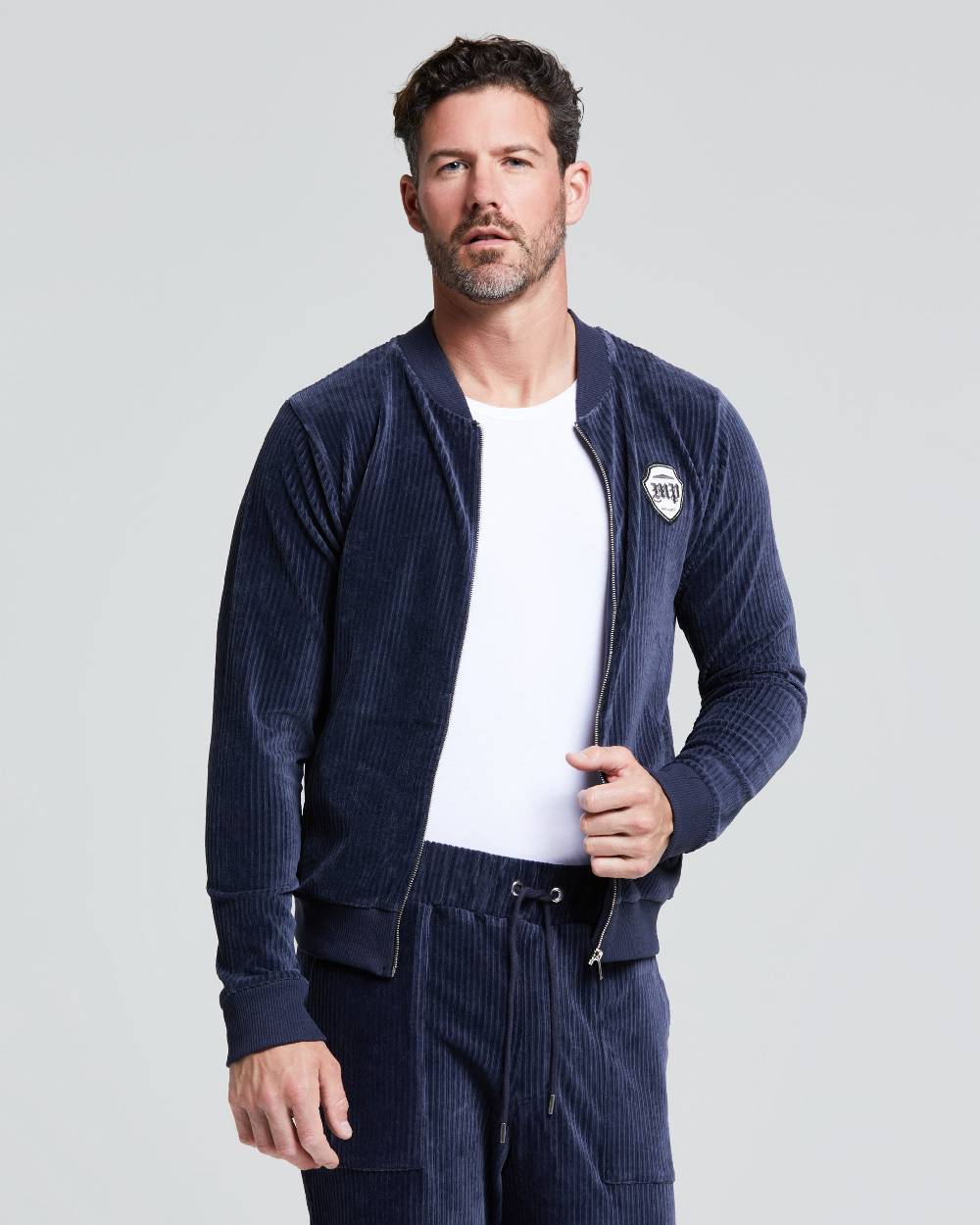 Pompea BOMBER VELLUTO COSTE UOMO