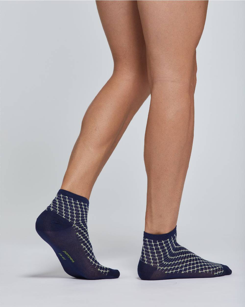 Pompea CALZA CORTA COTONE DANTE CON MOTIVO OPTICAL