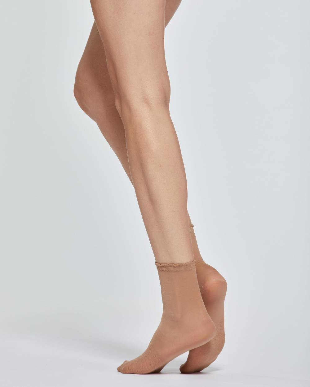 Pompea CALZA CORTA VELATA CON PUNTA IN PIZZO X2