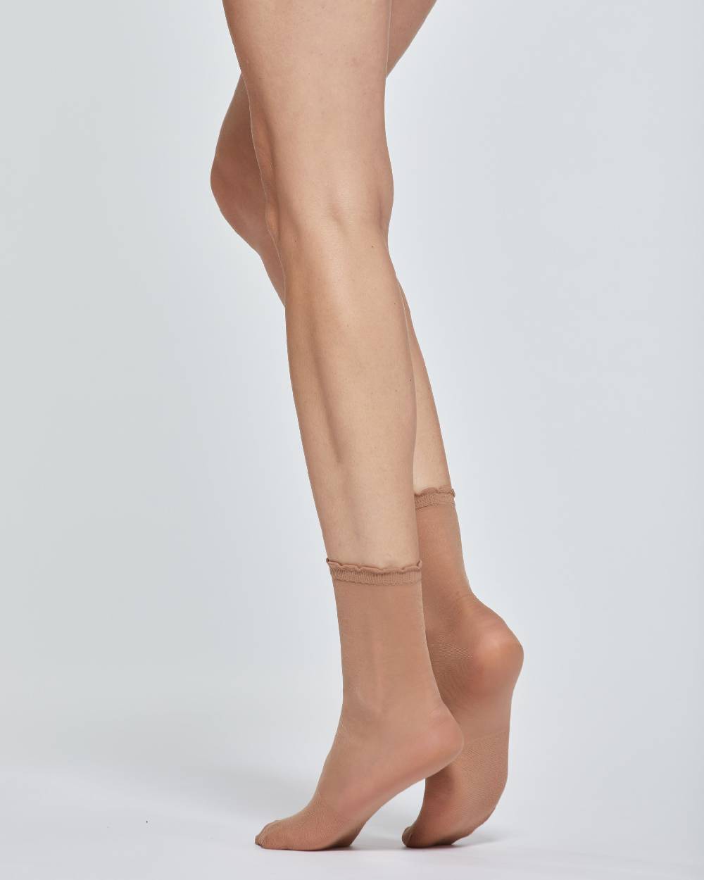 Pompea CALZA CORTA VELATA CON PUNTA IN PIZZO X2