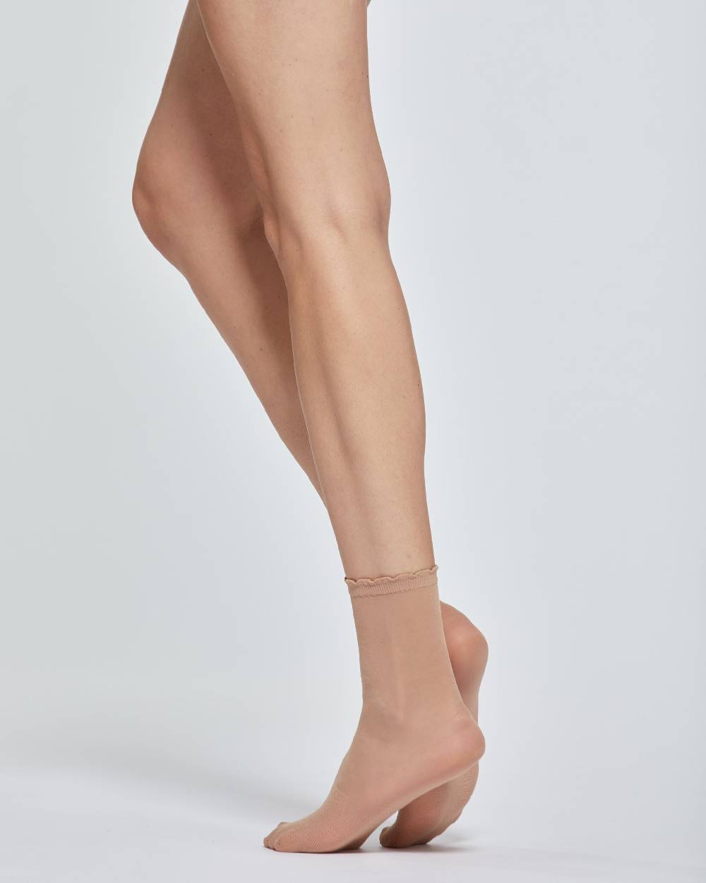 Pompea CALZA CORTA VELATA CON PUNTA IN PIZZO X2