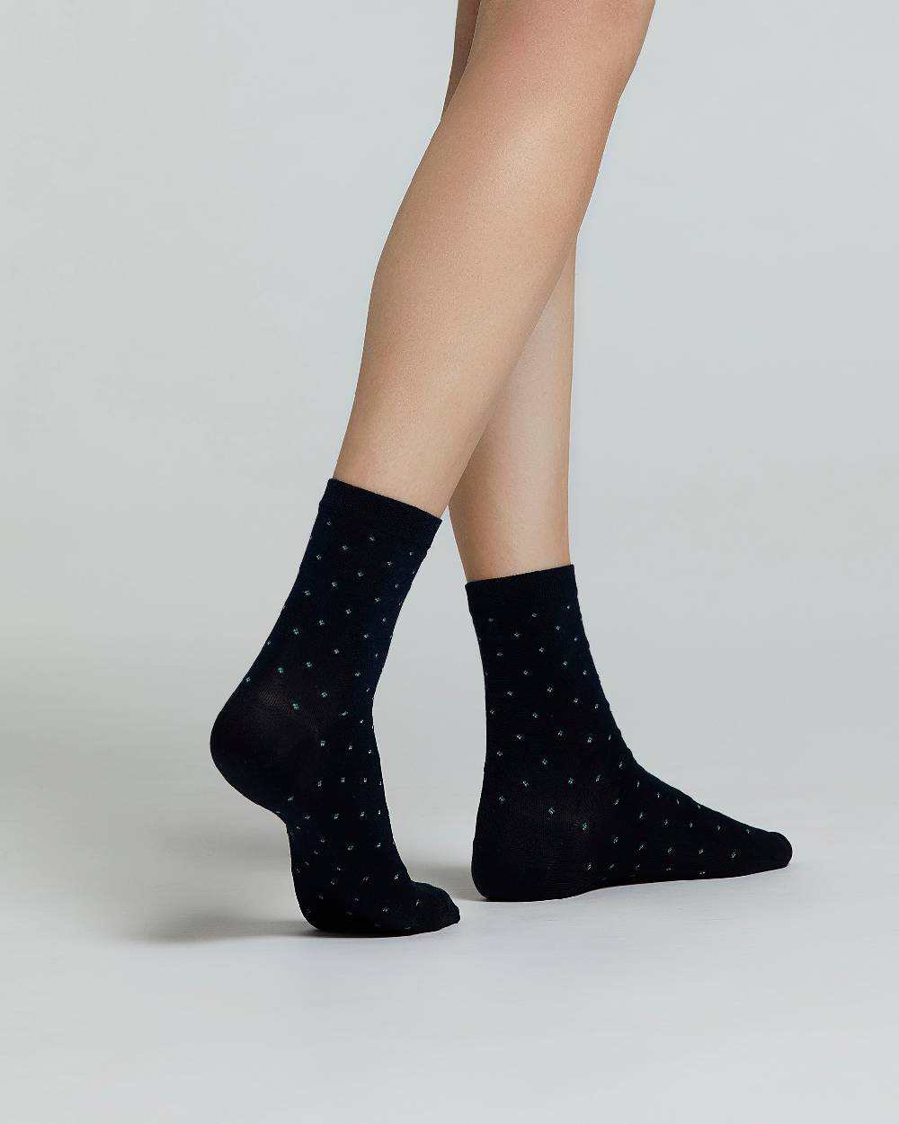 Pompea CALZA COTONE IBISCO CON MICRO DISEGNI