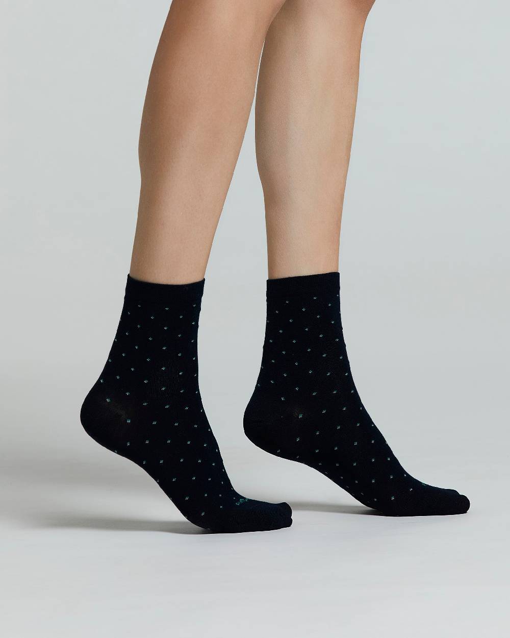 Pompea CALZA COTONE IBISCO CON MICRO DISEGNI