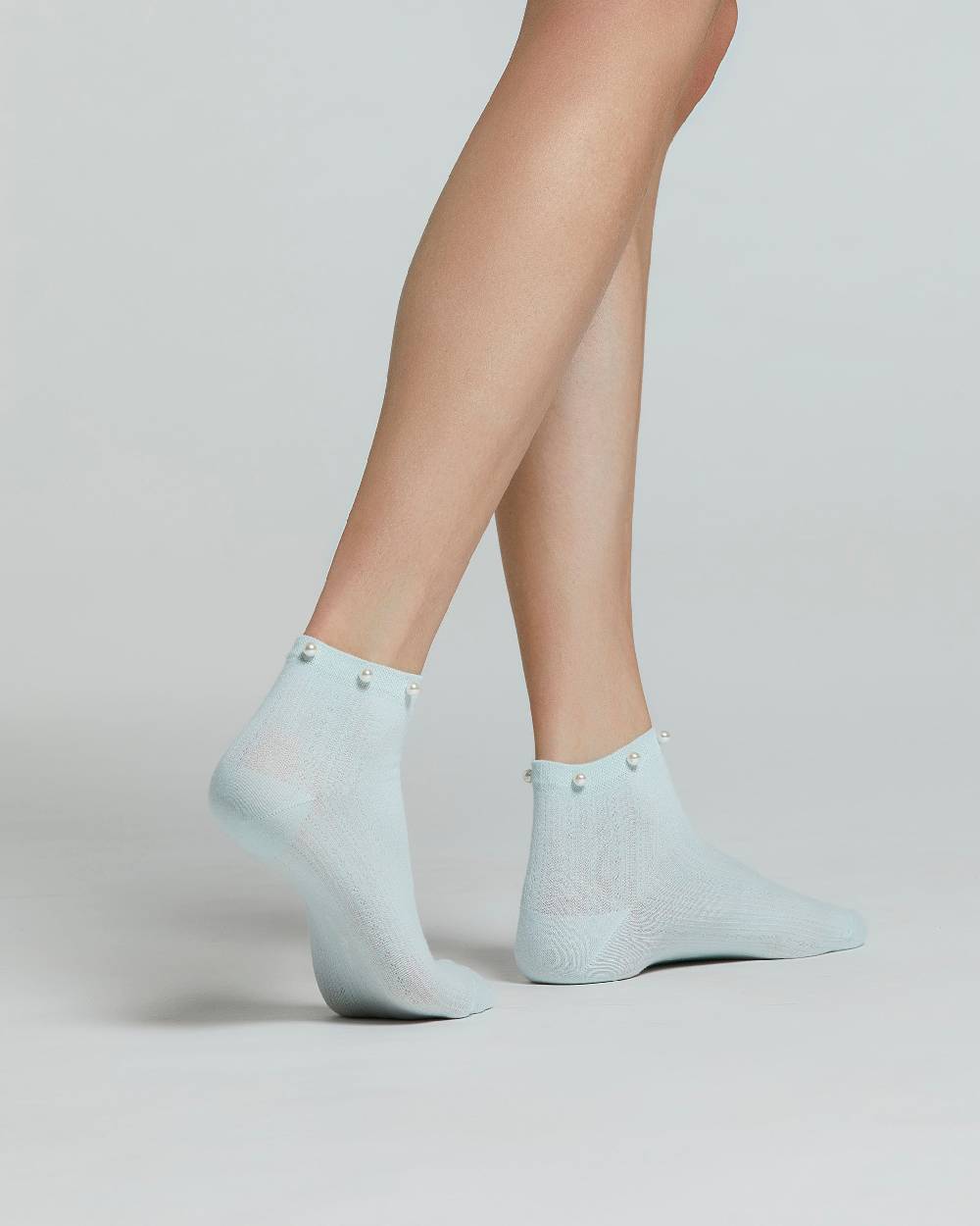 Pompea CALZA COTONE MORGANA CON PERLE