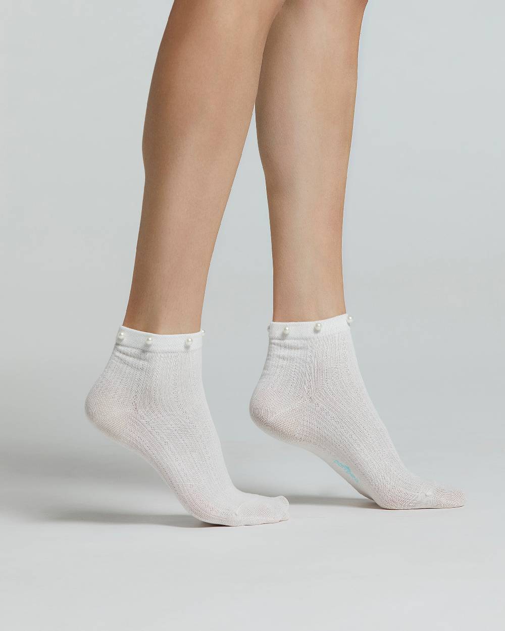 Pompea CALZA COTONE MORGANA CON PERLE