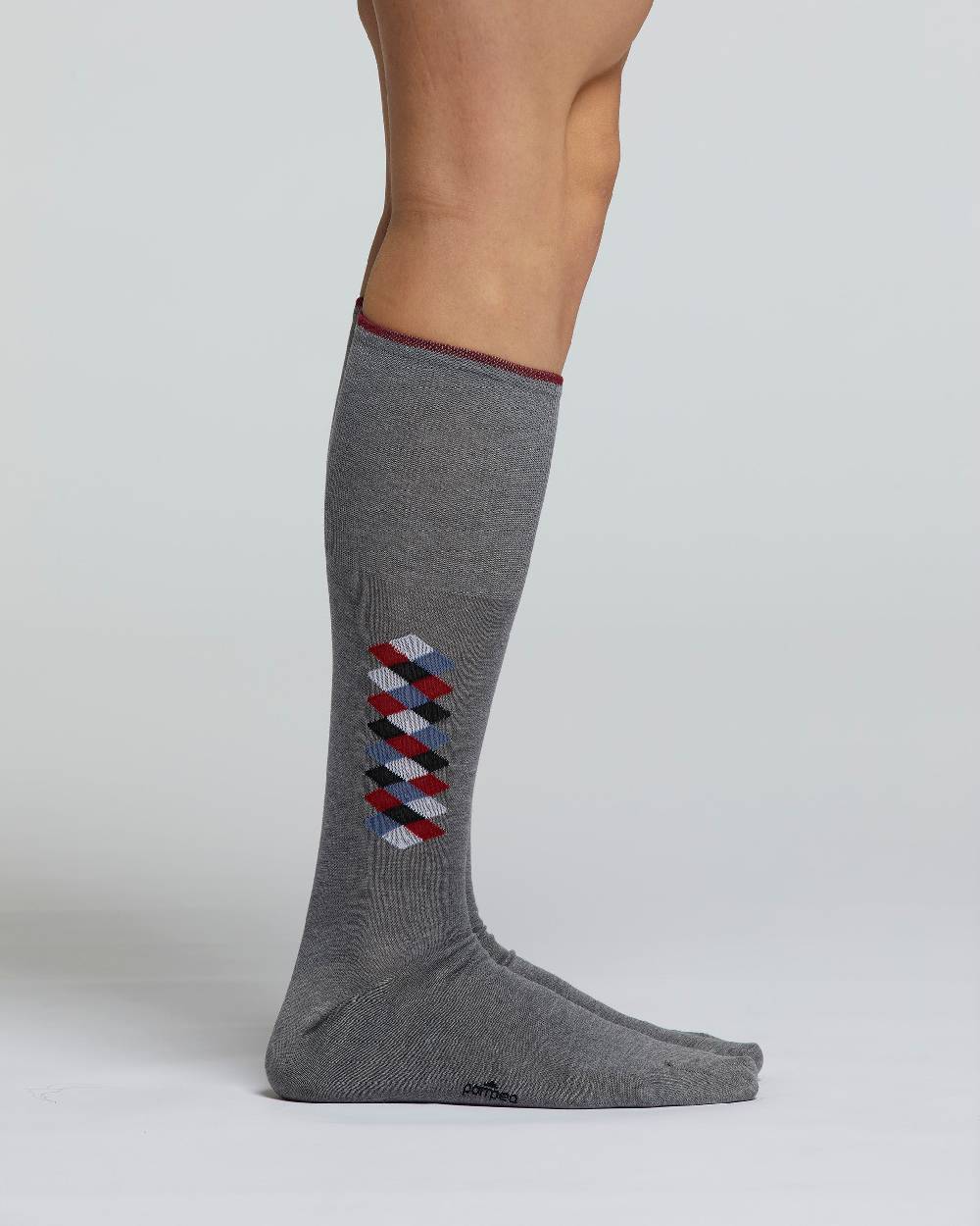 Pompea CALZA LUNGA COTONE BONSAI MOTIVO A ROMBI