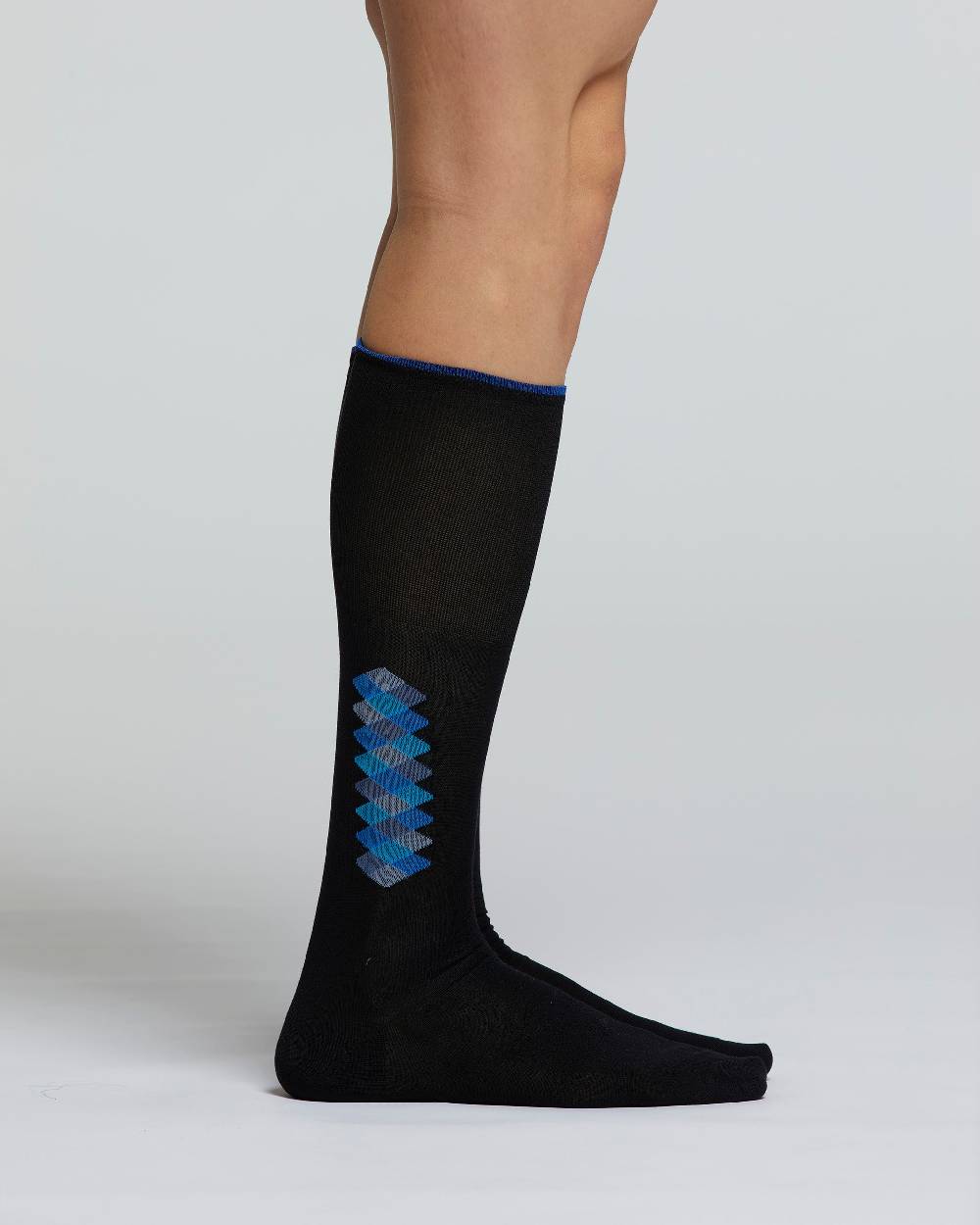 Pompea CALZA LUNGA COTONE BONSAI MOTIVO A ROMBI