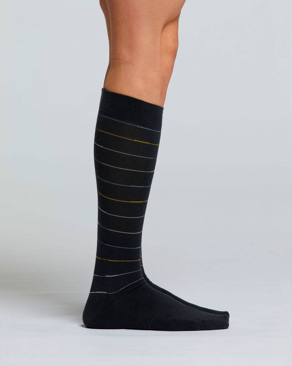 Pompea CALZA LUNGA COTONE BRUGO MOTIVO A RIGHE