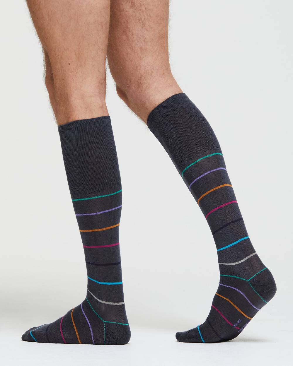 Pompea CALZA LUNGA COTONE DOMENICO MOTIVO A RIGHE