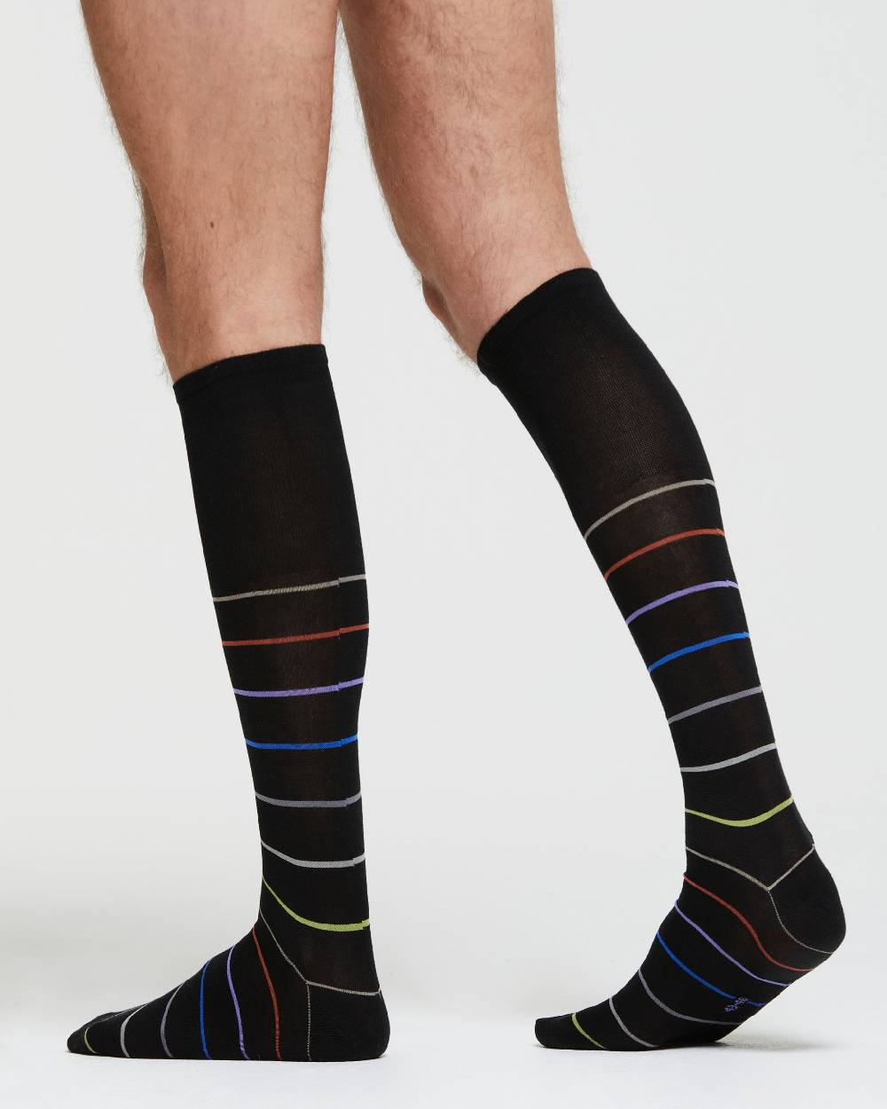 Pompea CALZA LUNGA COTONE DOMENICO MOTIVO A RIGHE