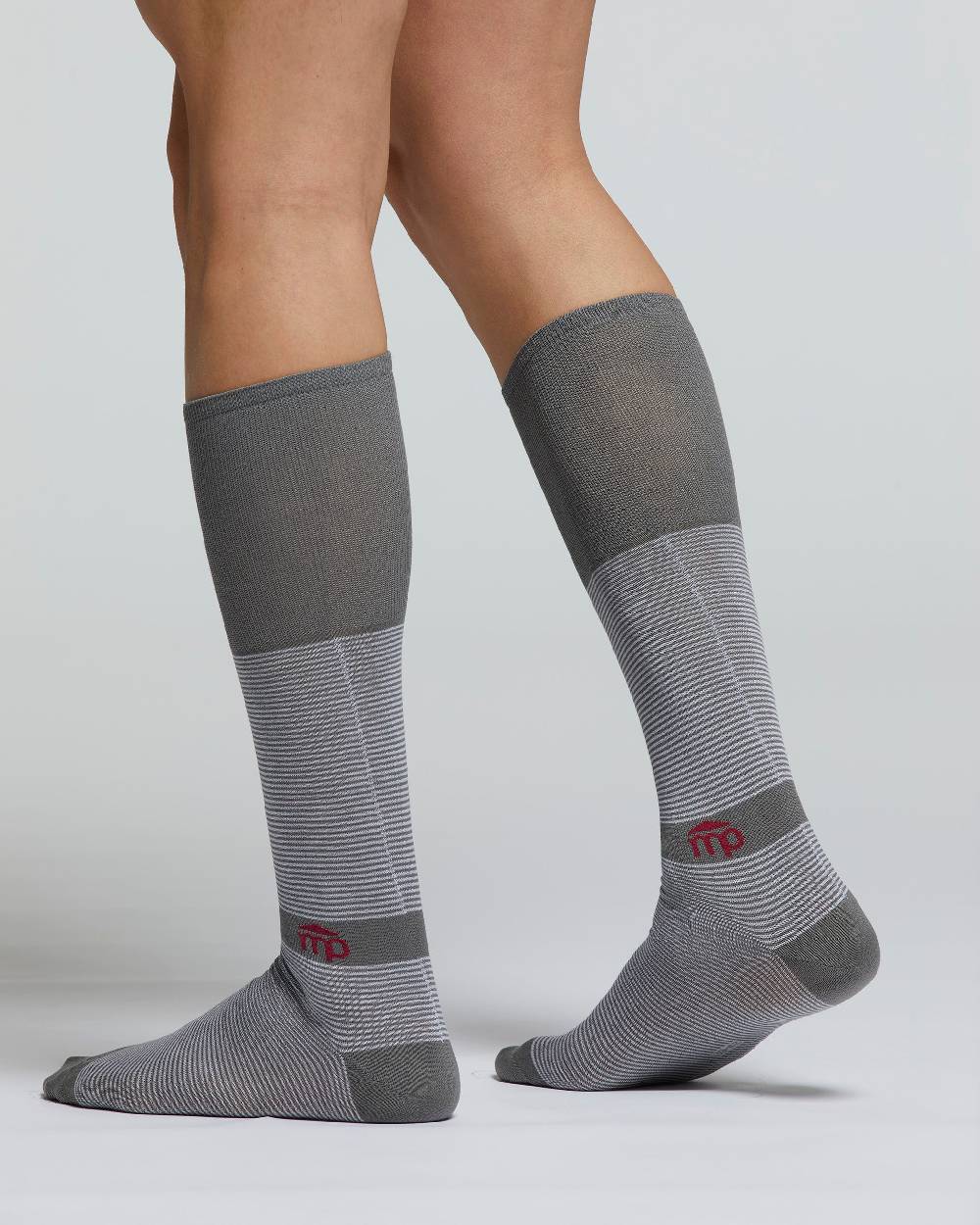 Pompea CALZA LUNGA COTONE SALICE FANTASIA RIGATA