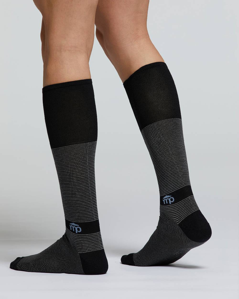 Pompea CALZA LUNGA COTONE SALICE FANTASIA RIGATA