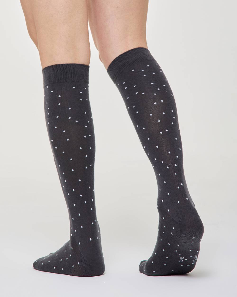 Pompea Calza Lunga Ermanno Cotone Micro Pois