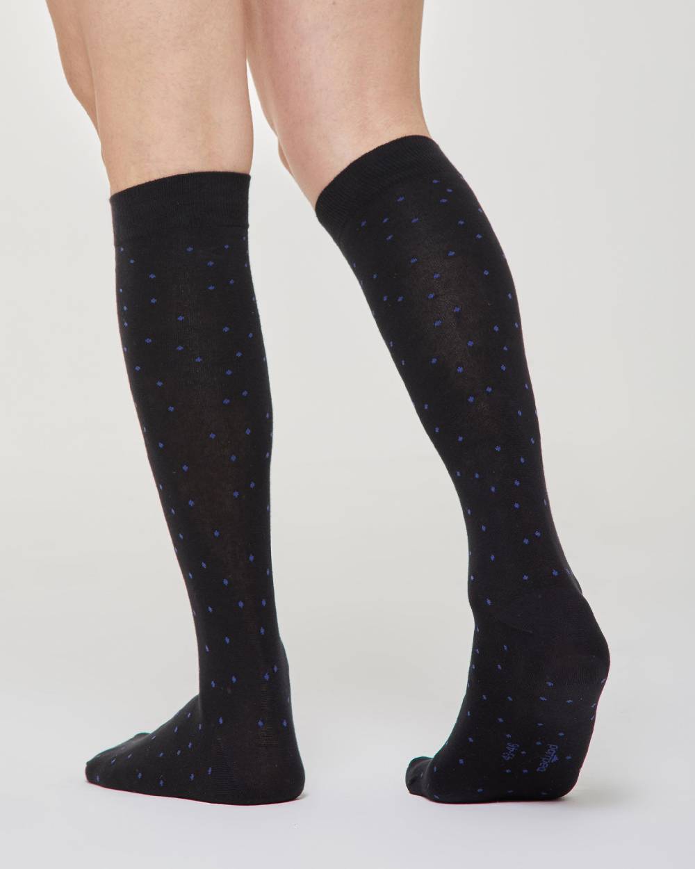 Pompea Calza Lunga Ermanno Cotone Micro Pois