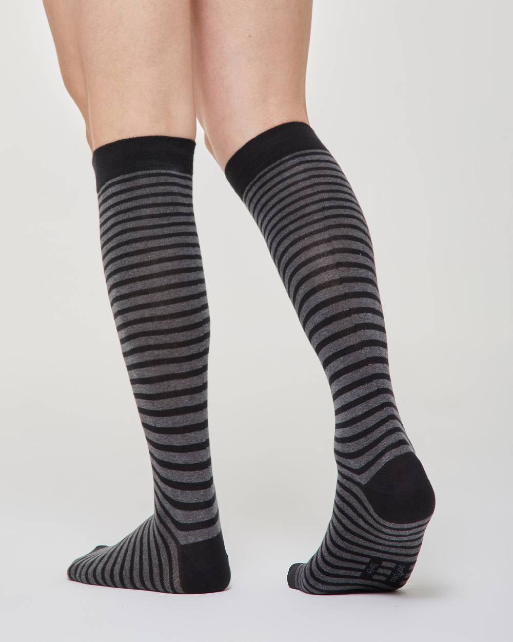 Pompea Calza Lunga Ferdinando Cotone A Righe