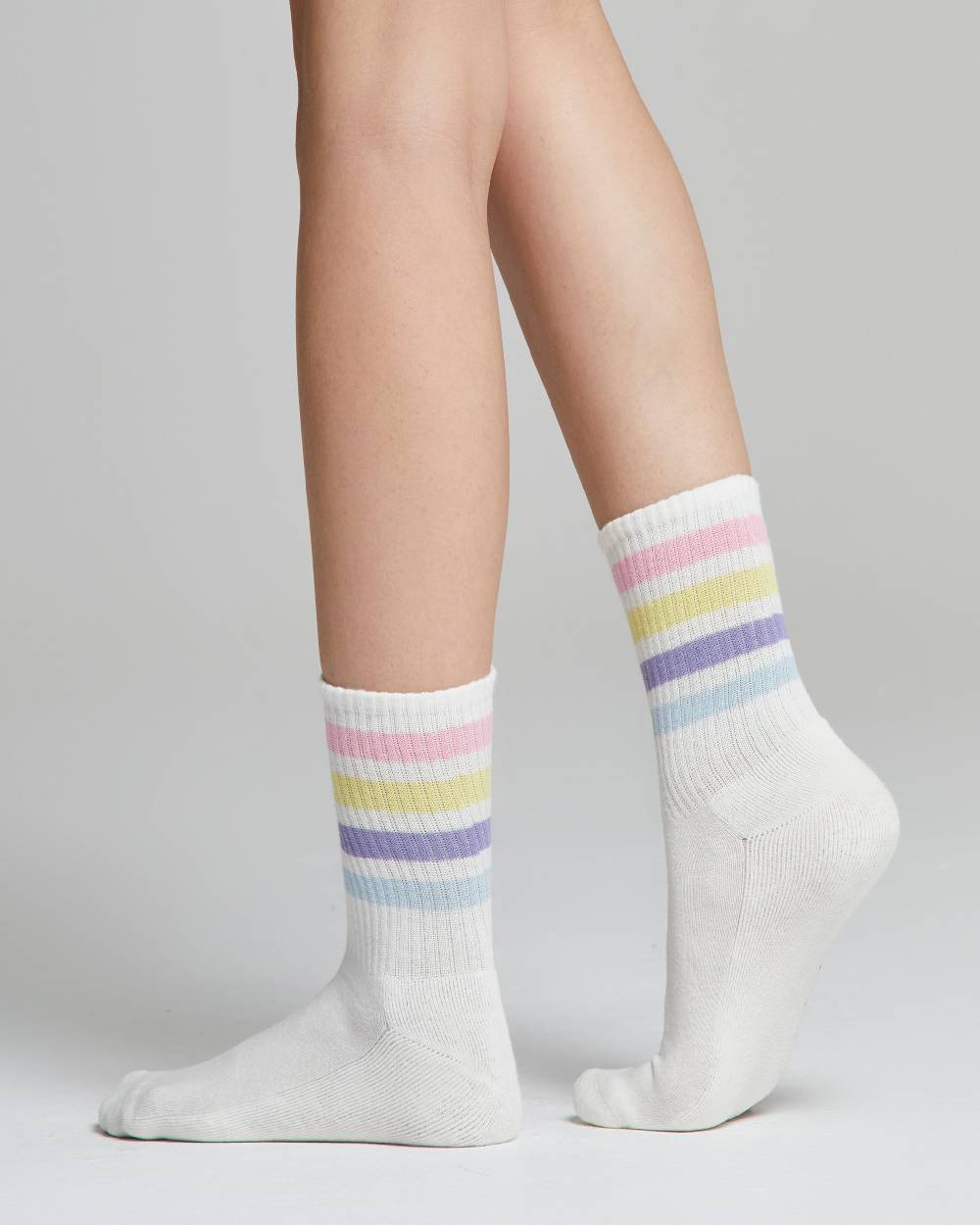 Pompea Calza Tennis Chiara Con Righe Multi-color