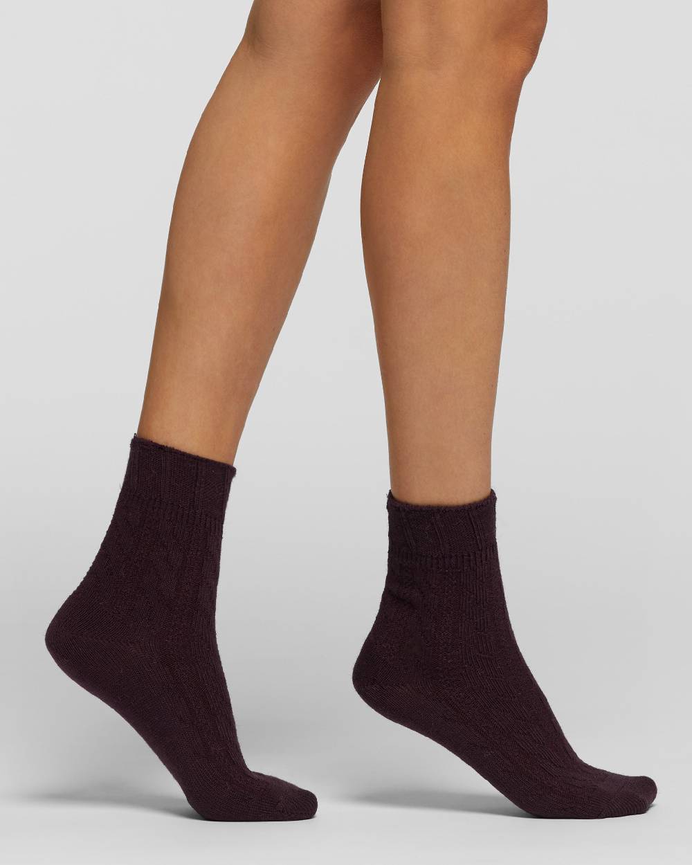 Pompea Calzino A Costine Viscosa E Lana Pusteria