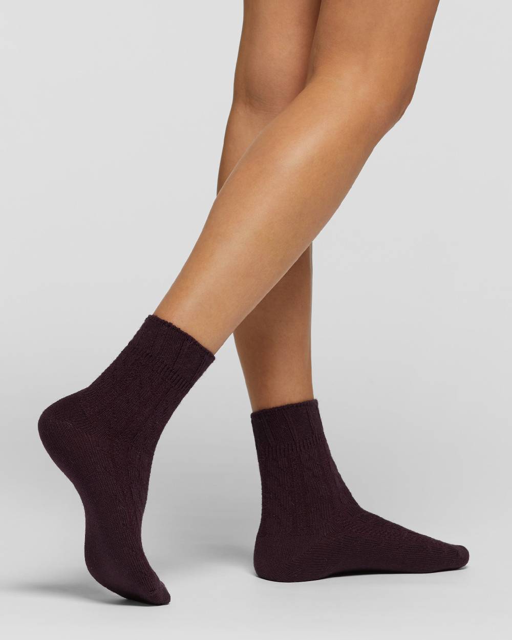 Pompea Calzino a costine viscosa e lana Pusteria