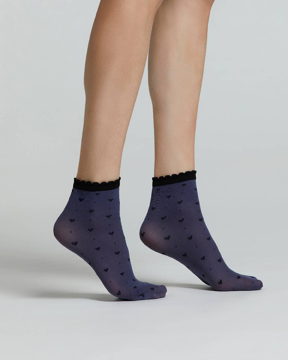 Pompea CALZINO ALTHEA CON MOTIVO A CUORI