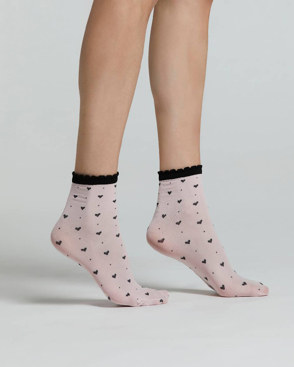 Pompea CALZINO ALTHEA CON MOTIVO A CUORI