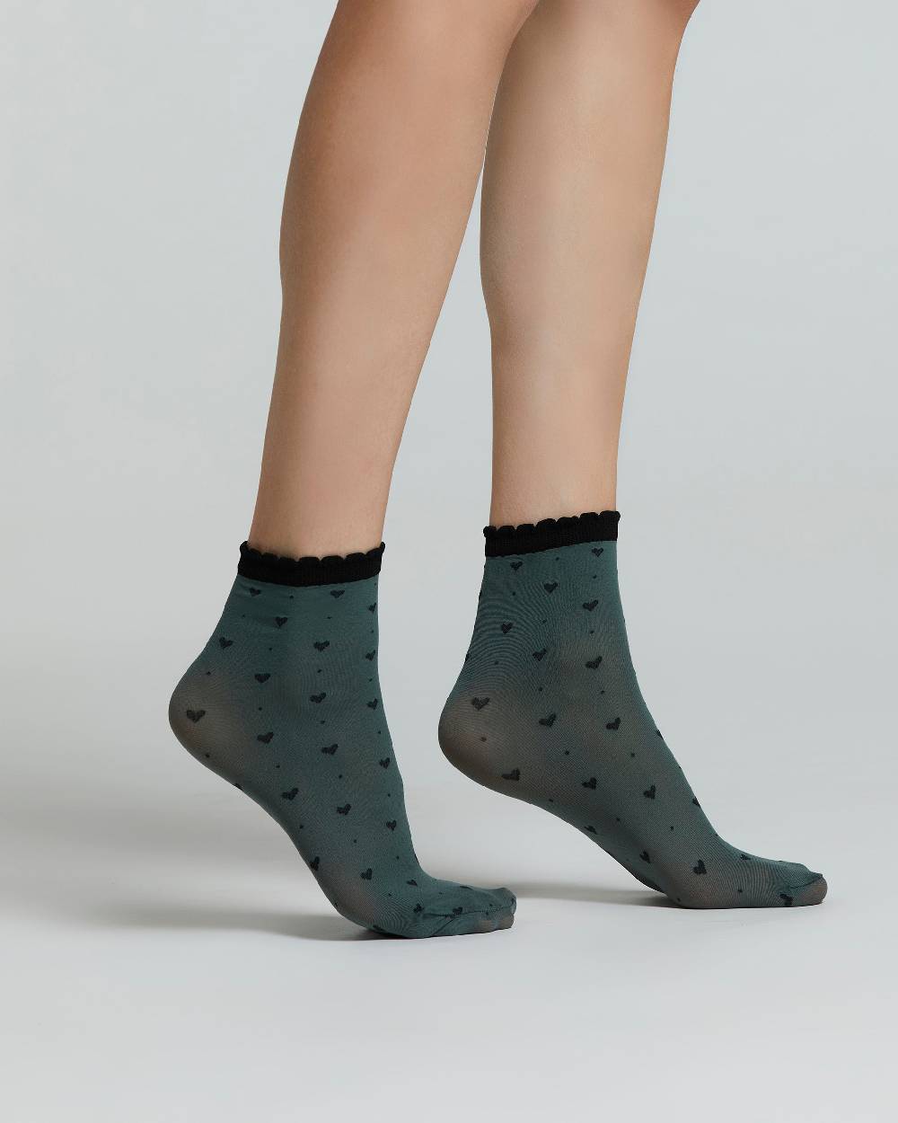 Pompea CALZINO ALTHEA CON MOTIVO A CUORI