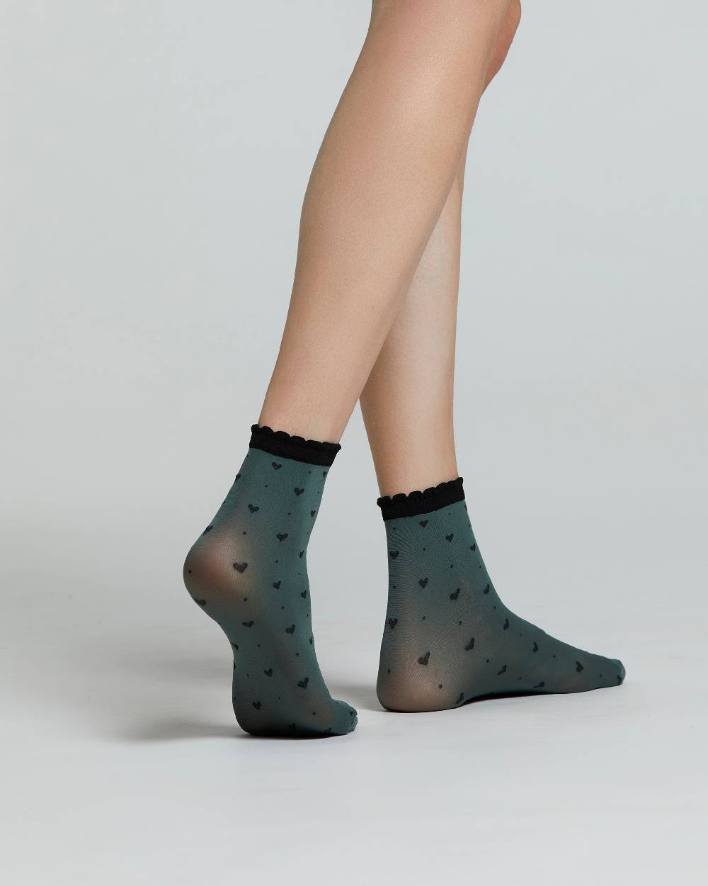 Pompea CALZINO ALTHEA CON MOTIVO A CUORI