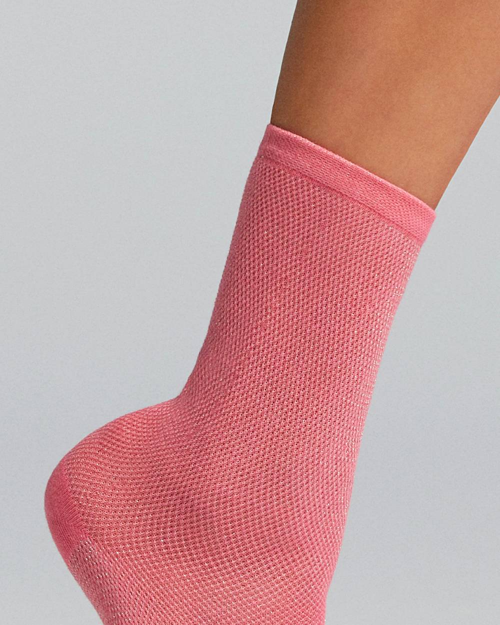 Pompea Calzino Ariel Viscosa Traforata Con Lamè