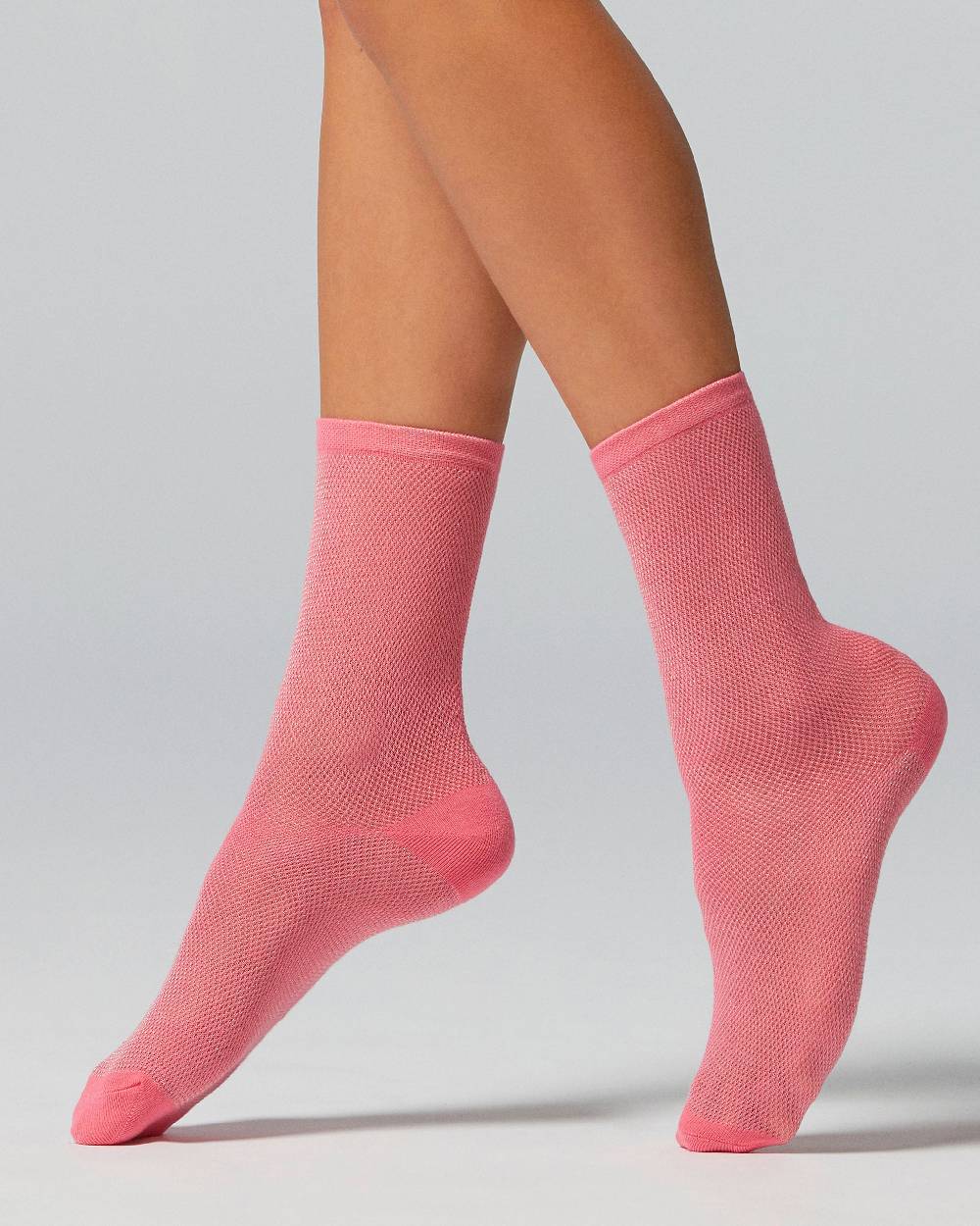 Pompea Calzino Ariel viscosa traforata con lamè