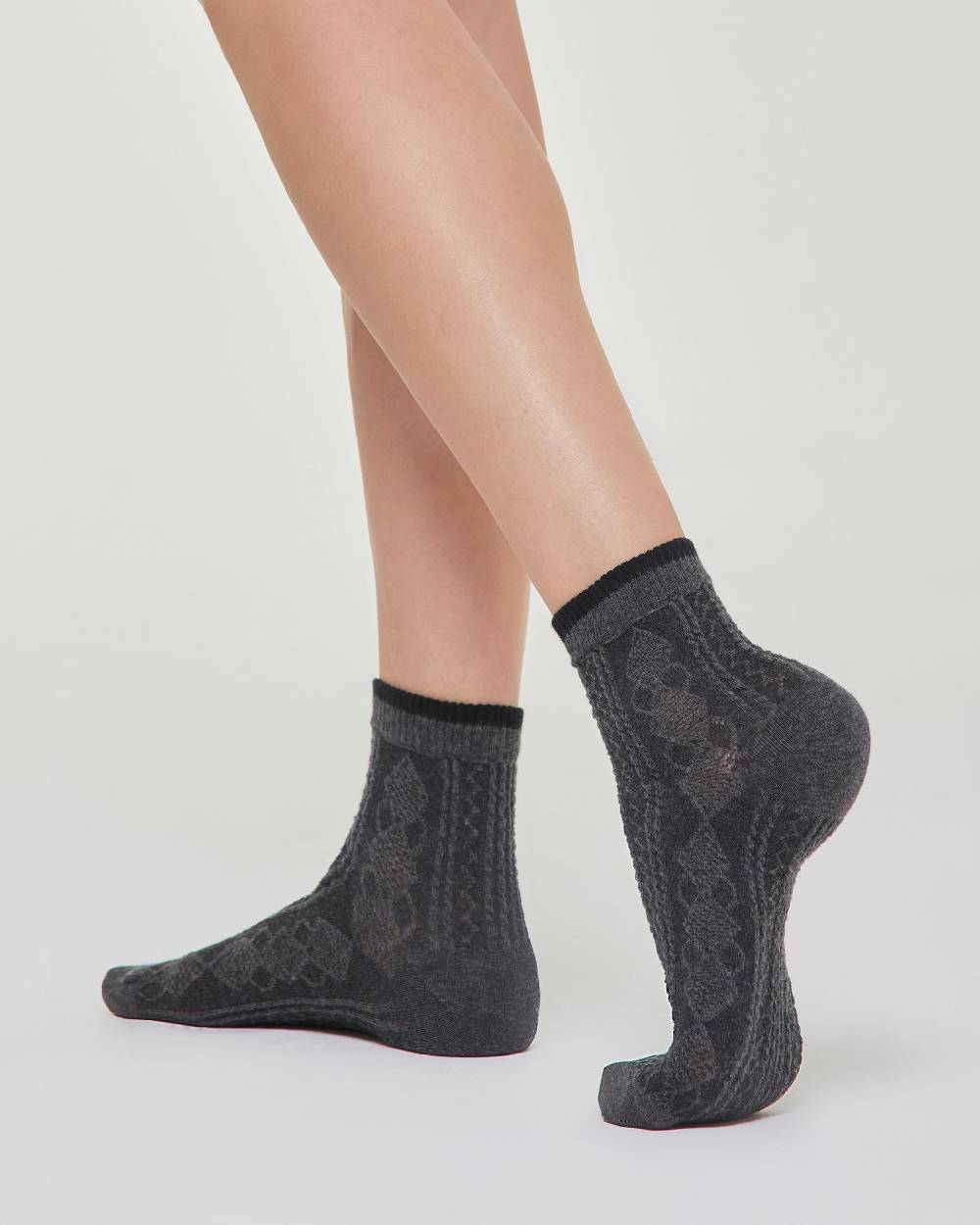 Pompea Calzino Beata Con Polsino In Contrasto